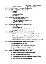 Đề kiểm tra 15p Giáo dục công dân lớp 9 - Năm học 2014-2015